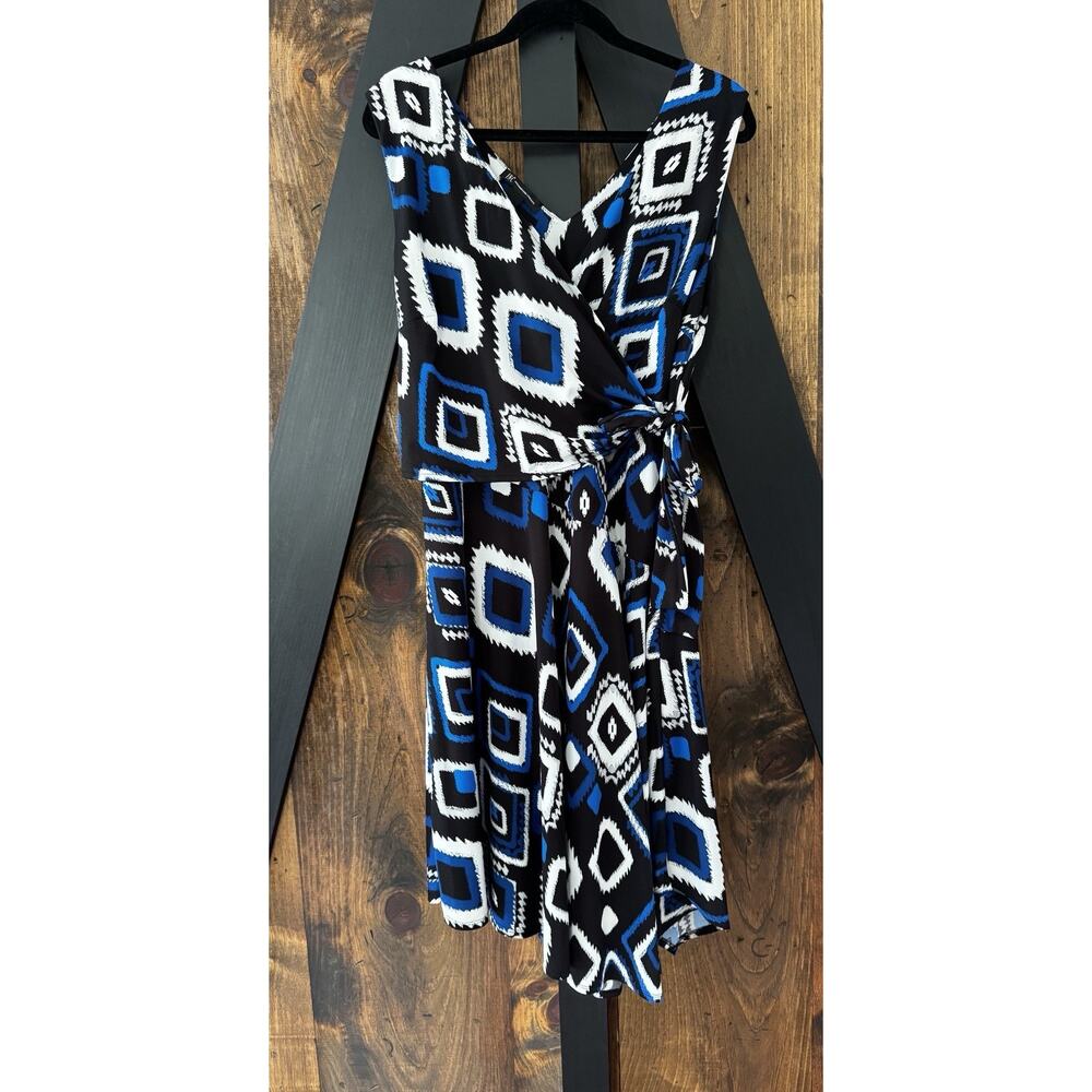 INC International Concepts Shark Bite Hem Side Tie Dress Size XL